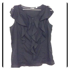 NY&Co. Black Sleeveless Blouse